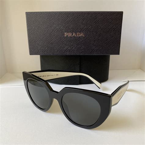 prada black white sunglasses|prada sunglasses cheapest prices.